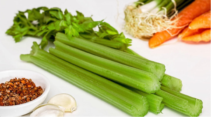 celery and carrots are good for strengthening teeth
