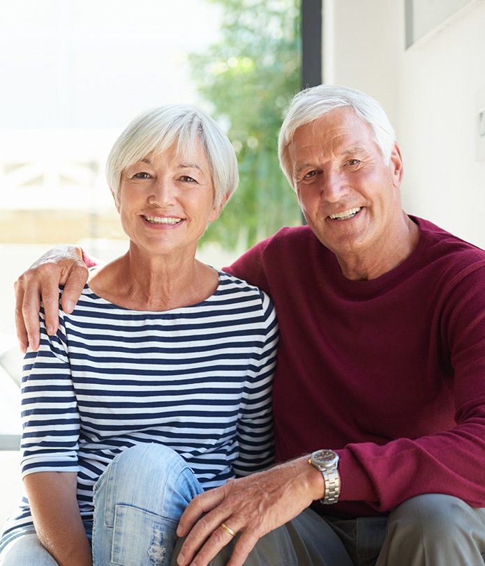 older couple smiling