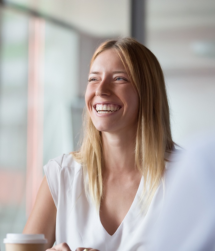 lady smiling